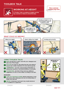 Working at Height | Toolbox Talk
