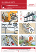Working at Height | Key Message Poster | No words