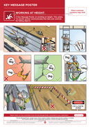 Working at Height | Key Message Poster | No words