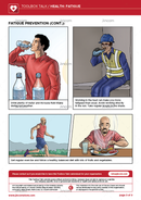 toolbox talk, health and wellbeing, dangers of fatigue, visual health and safety