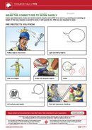 toolbox talk, ppe, visual health and safety