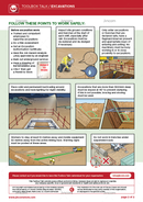 toolbox talk, excavations, visual health and safety