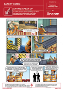 safety comic, lifting and rigging, lifting operations, safety cartoon