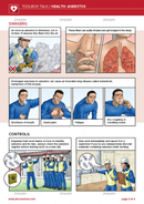 toolbox talk, health, asbestos, safety cartoon