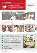 toolbox talk, health, disease prevention, silicosis, mining, 