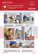 safety comic, health, substance abuse, alcohol testing, safety cartoon