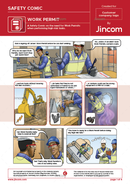 safety comic, work permit, safety cartoon