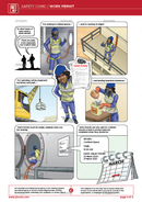safety comic, work permit, safety cartoon