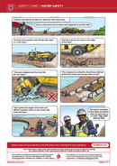 safety comic, water safety, safety cartoon