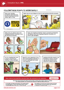 toolbox talk, hearing protection, personal protective equipment, PPE, safety cartoon