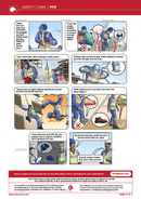 safety comic, PPE, personal protective equipment, safety cartoon