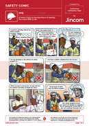 safety comic, PPE, personal protective equipment, safety cartoon