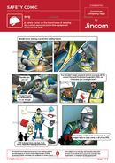safety comic, PPE, personal protective equipment, safety cartoon