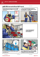 toolbox talk, handling chemicals, Hindi, storing gas cylinders, safety illustrations