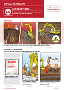 visual standard, excavations, safety illustrations