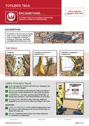 toolbox talk,  excavations, safety illustrations, safety cartoon