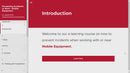 Mobile Equipment | E-learning | Contact us for Pricing