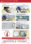 visual incident report, road safety, safety illustrations