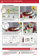 visual standard, confined spaces, safety illustrations