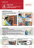toolbox talk, electrical safety, Hindi, safety illustrations